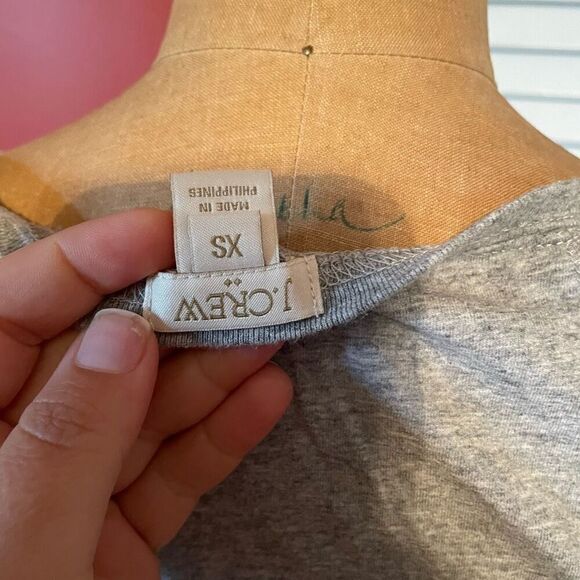 J CREW | long sleeve gray top XS - Picture 5 of 6